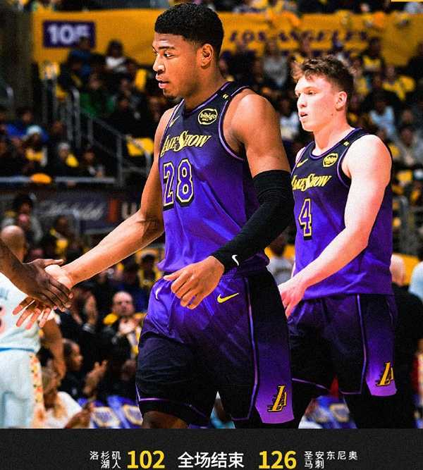 NBA：马刺126-102湖人 詹姆斯18+8+7失误 文班亚马23+8 马刺内线已拿到60分。
